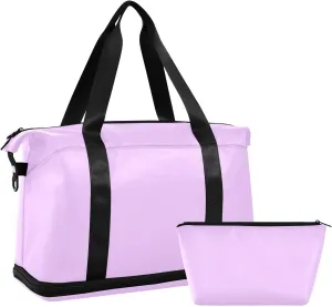 Lavender Weekender Bags for Women Travel Duffel Bags with Shoe Compartment Overnight Bag Carry on Sports Duffel Bag with Toiletry Bag for Travel/Business/Gift Lavender 01