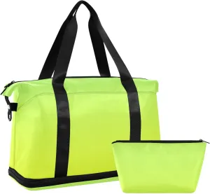 Light Green Green Weekender Bags for Women Travel Duffel Bags with Shoe Compartment Overnight Bag Carry on Sports Duffel Bag with Toiletry Bag for Travel/Business/Gift Light Green Green 02