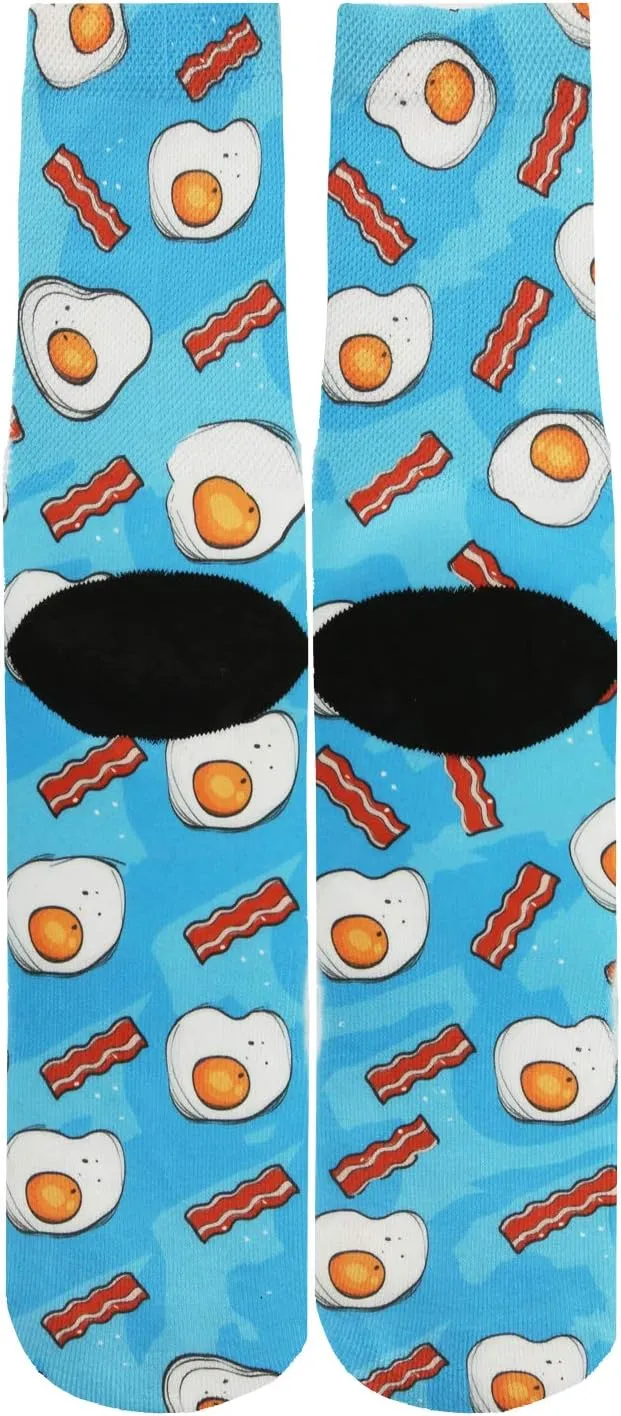 Mens Funny Crazy Socks Unisex Novelty Cool Funky 3D Printed Crew Socks Boys Patterned Basketball Tube Socks Christmas Gifts
