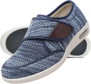Men's Lightweight Slip-On Trainers with Adjustable Closures - Breathable Anti-Slip Fashion Sneakers for Casual Walking, Gym, and Jogging