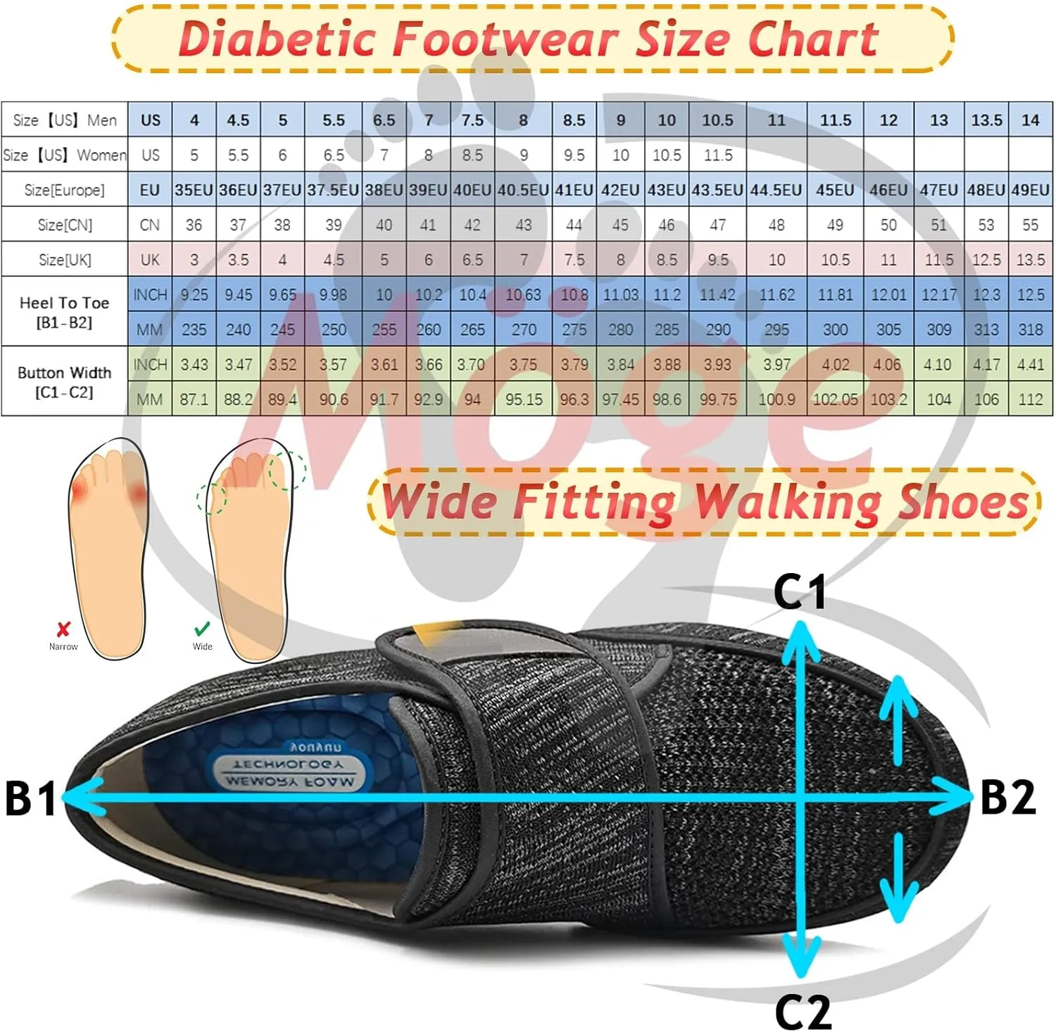 Men's Lightweight Slip-On Trainers with Adjustable Closures - Breathable Anti-Slip Fashion Sneakers for Casual Walking, Gym, and Jogging