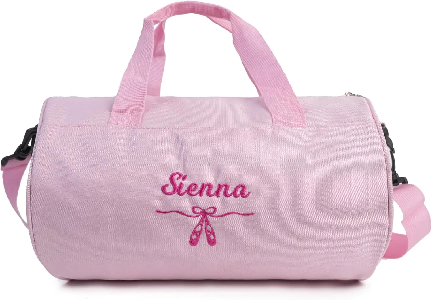 MT WORLD Toddler Dance Bag for Girls Personalized Overnight Duffle Bag for Kids Waterproof Monogram Ballet Shoes Bag Ballerina Duffle Bag Gift