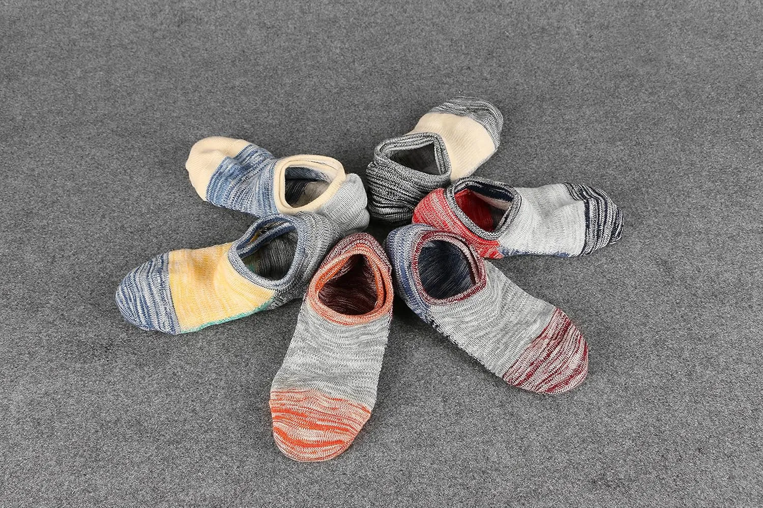 No Show Socks Womens Low Cut Socks Non Slip Invisible Short Cotton Sneaker Socks Casual Ankle Sox Liner 6Pairs