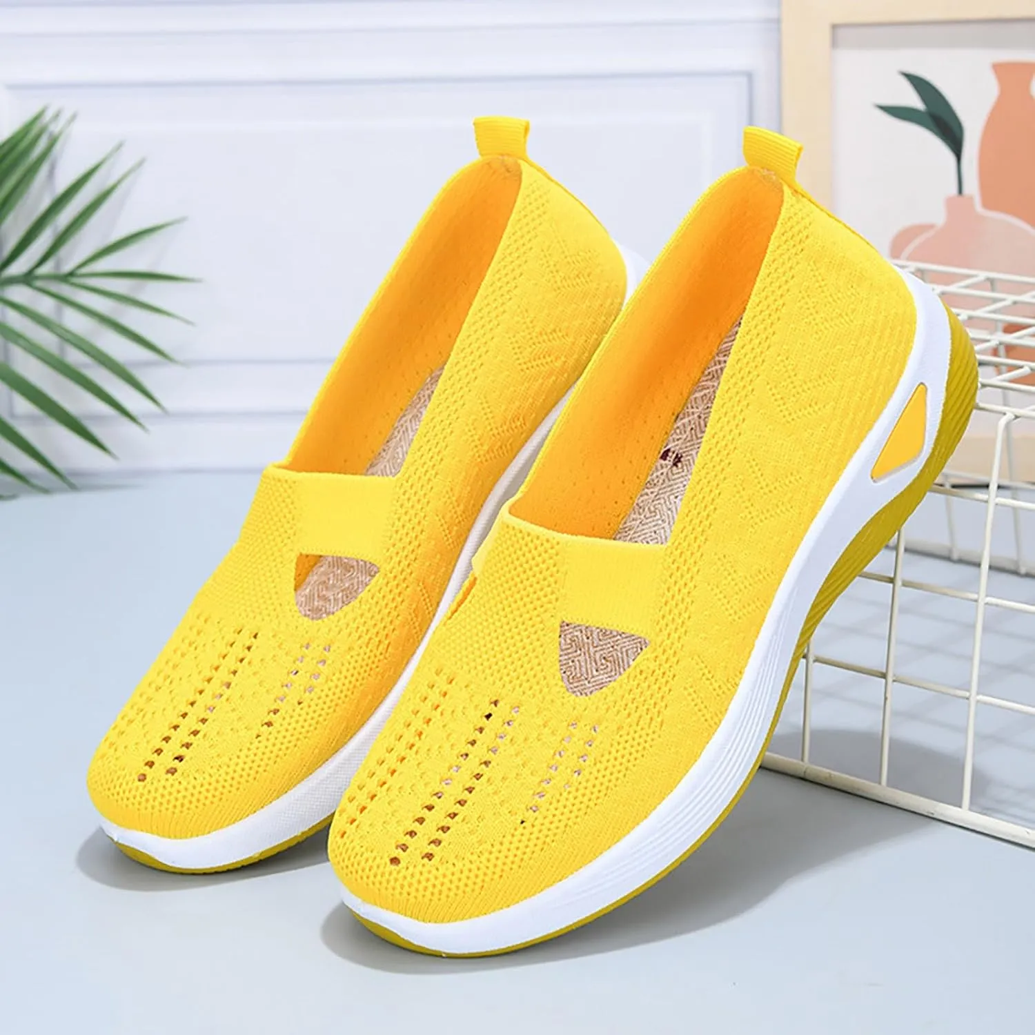 Orthopedic Shoes for Women Woven Orthopedic Tennis Shoes Men Fashion Casual Black Shoes Chunky Sneakers Platform Tennis Shoe Cross Trainer Shoe
