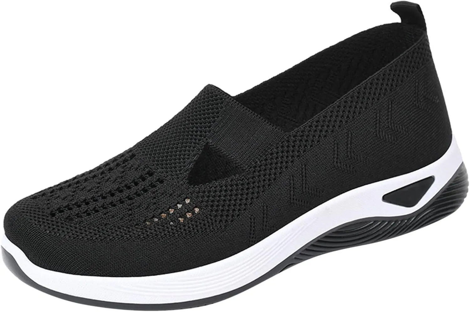 Orthopedic Slip On Loafers for Women with Arch Support Comfortable Walking Shoes Casual Sneakers for Plantar Fasciitis Foot Heel Pain Relief Swollen Feet