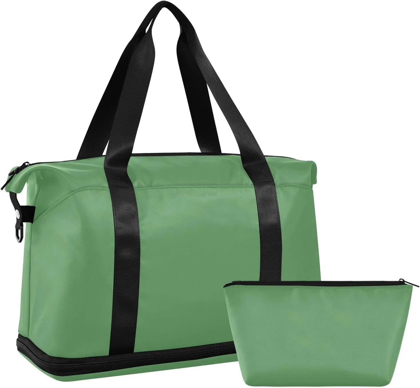 Palegreen Weekender Bags for Women Travel Duffel Bags with Shoe Compartment Overnight Bag Carry on Sports Duffel Bag with Toiletry Bag for Travel/Business/Gift Palegreen