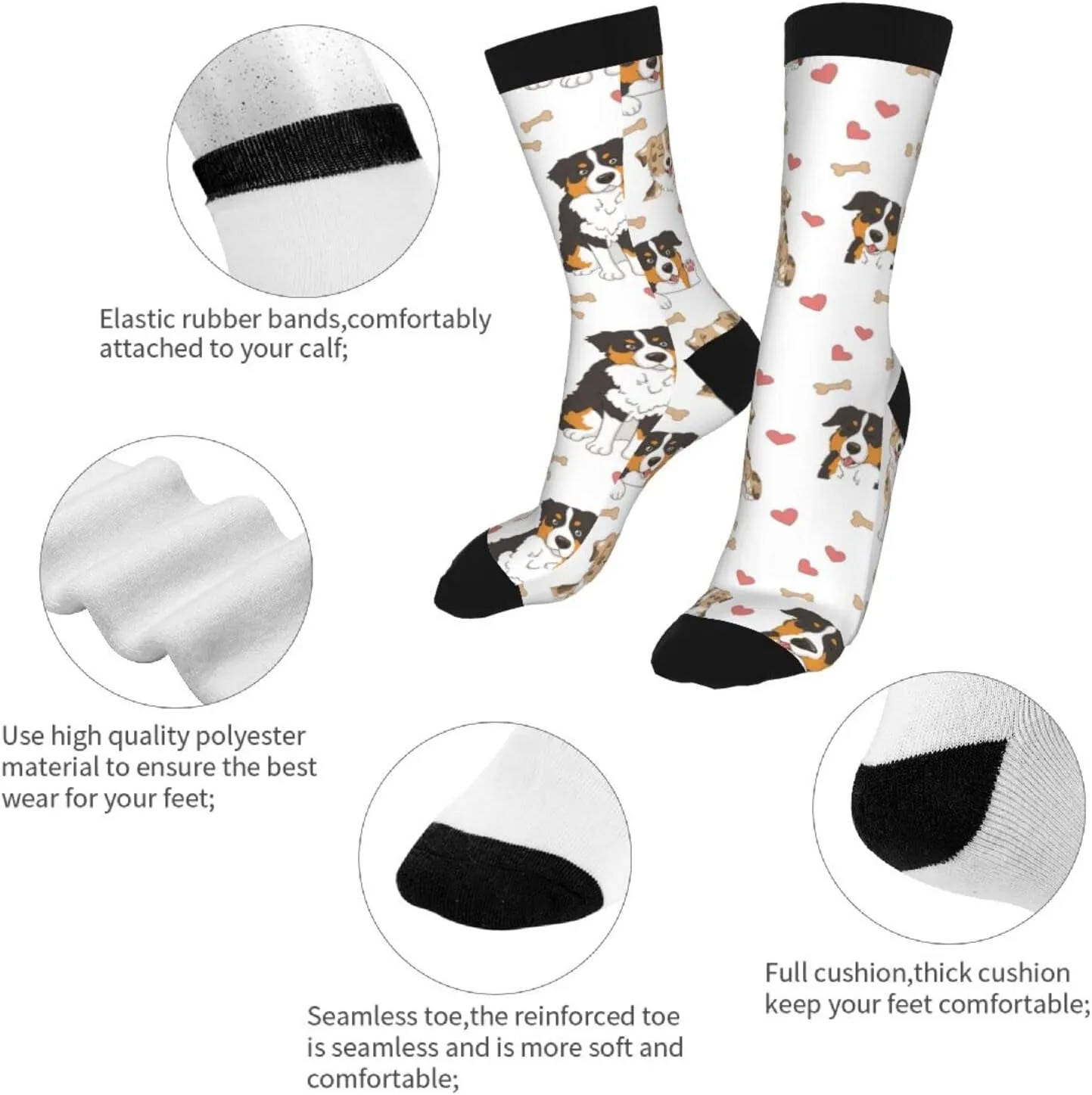 Sigouyinei Casual Funny Funky Novelty Socks For Men Women