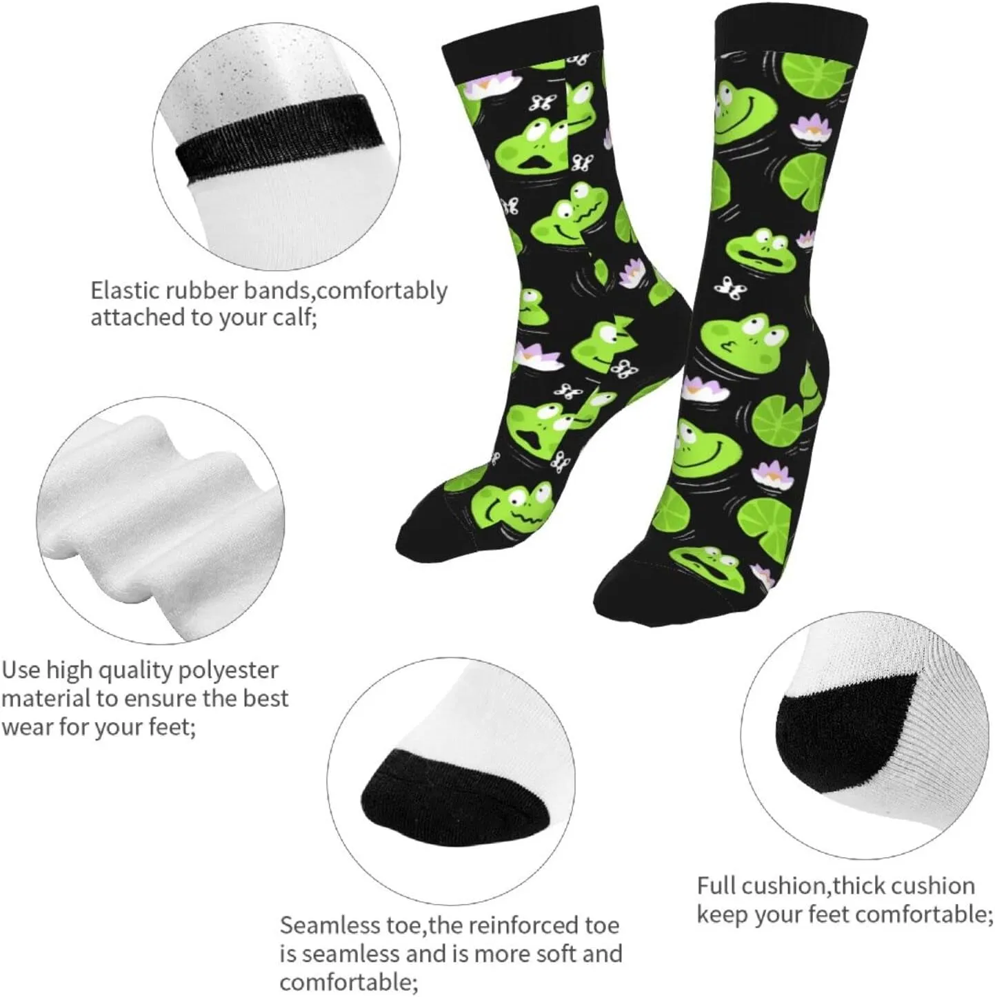 Sigouyinei Casual Funny Funky Novelty Socks For Men Women