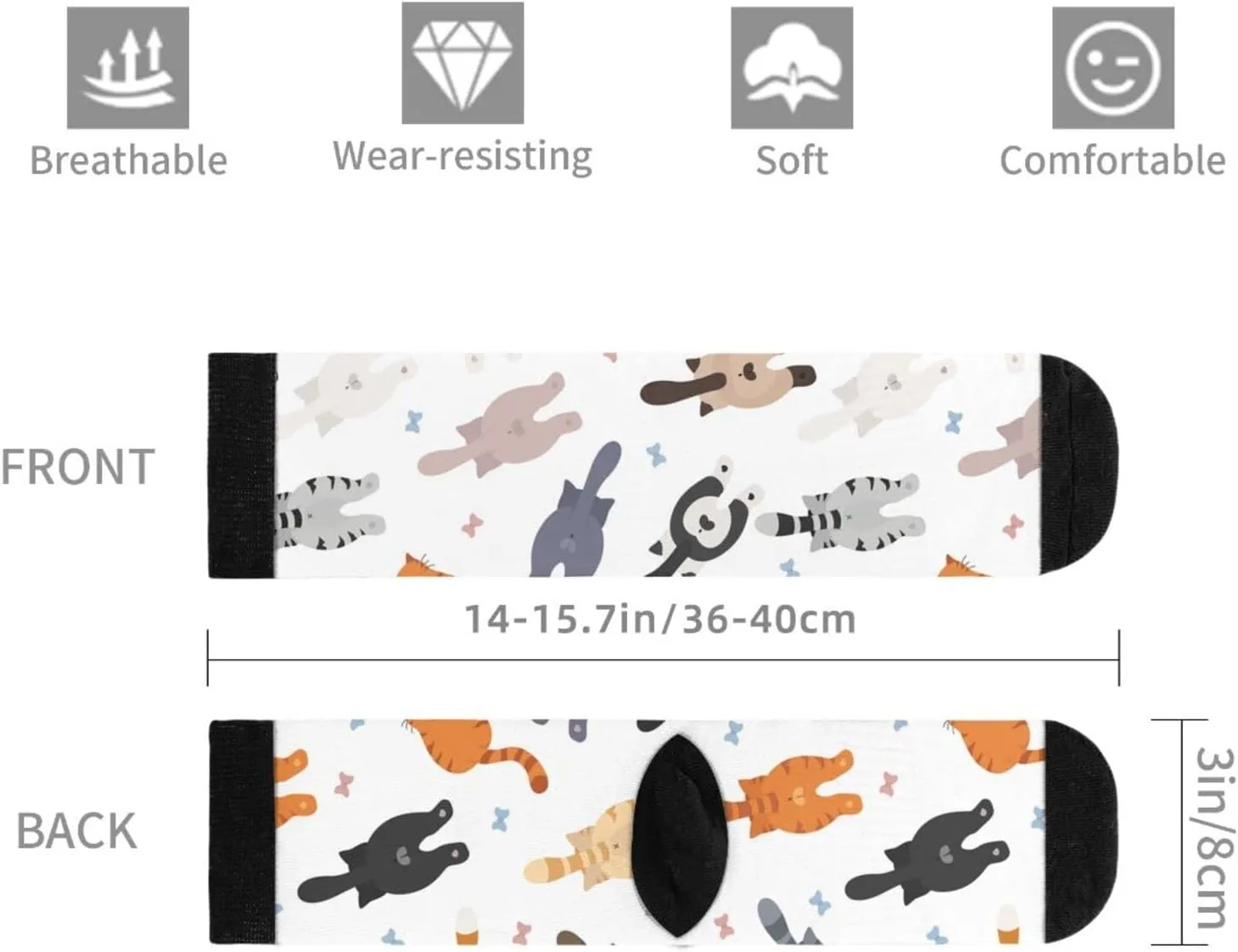 Sigouyinei Casual Funny Funky Novelty Socks For Men Women