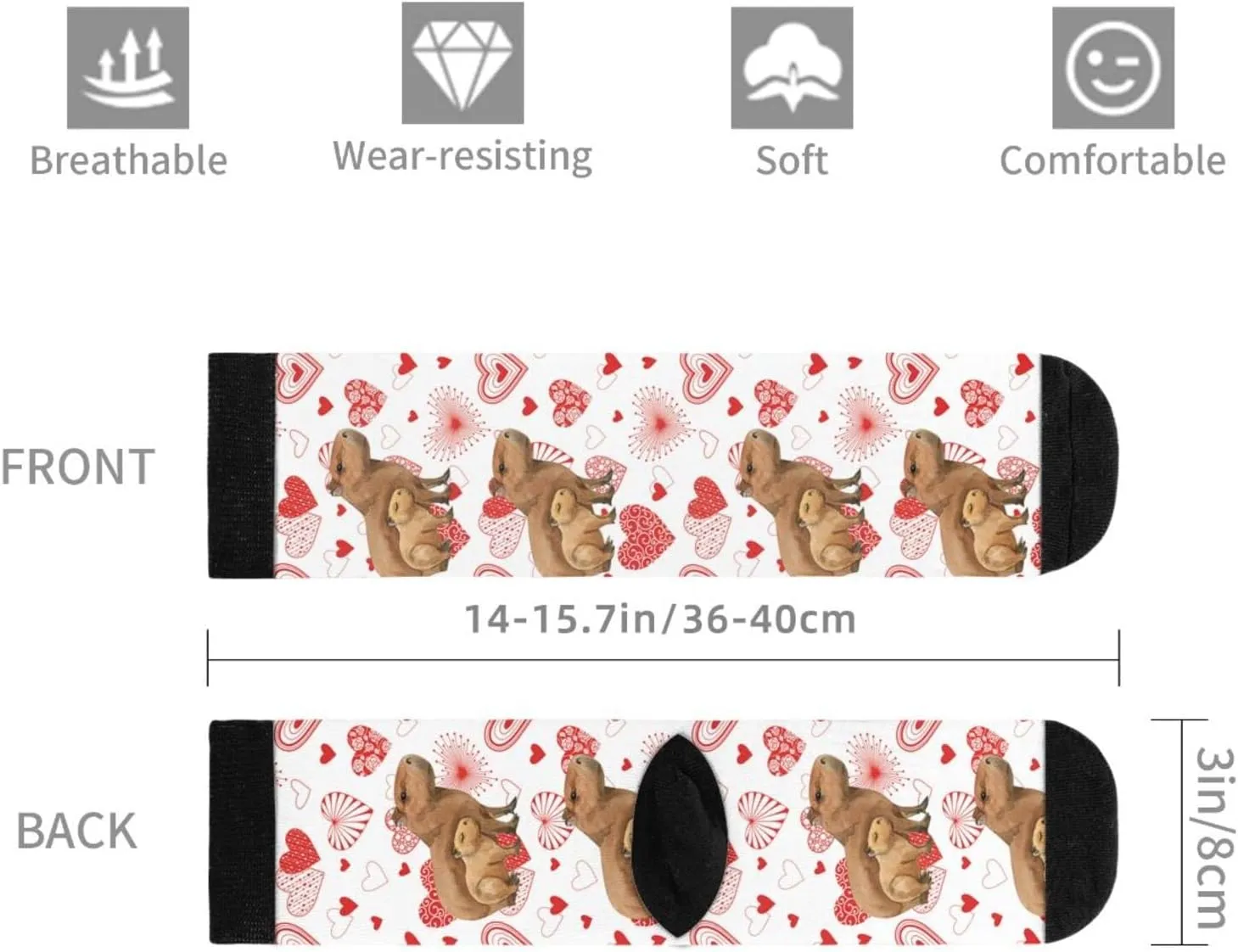 Sigouyinei Casual Funny Funky Novelty Socks For Men Women