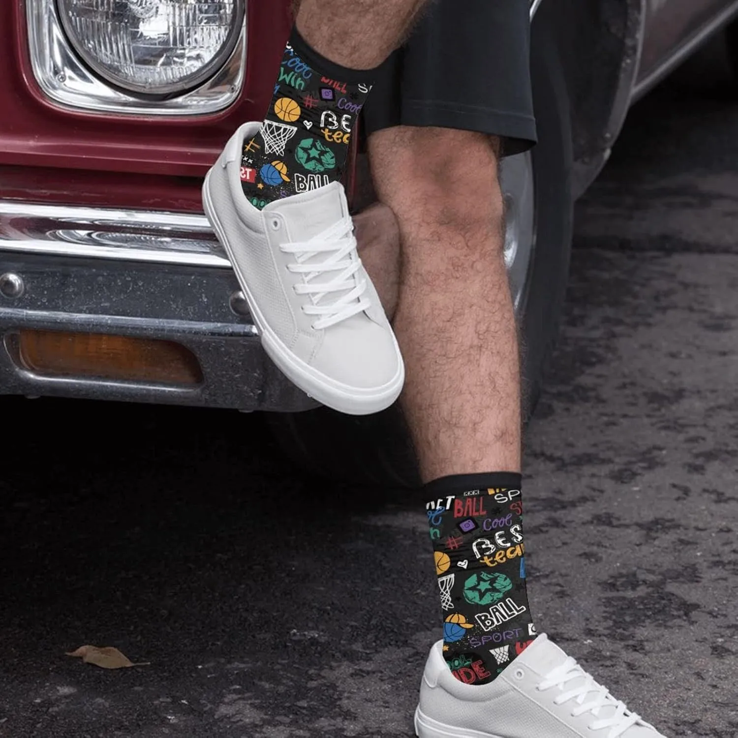 Sigouyinei Casual Funny Funky Novelty Socks For Men Women