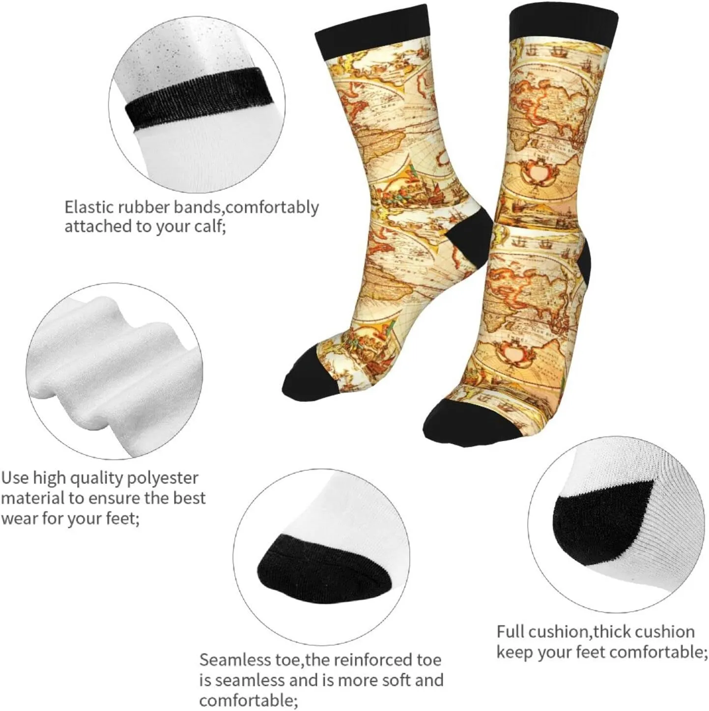 Sigouyinei Casual Funny Funky Novelty Socks For Men Women
