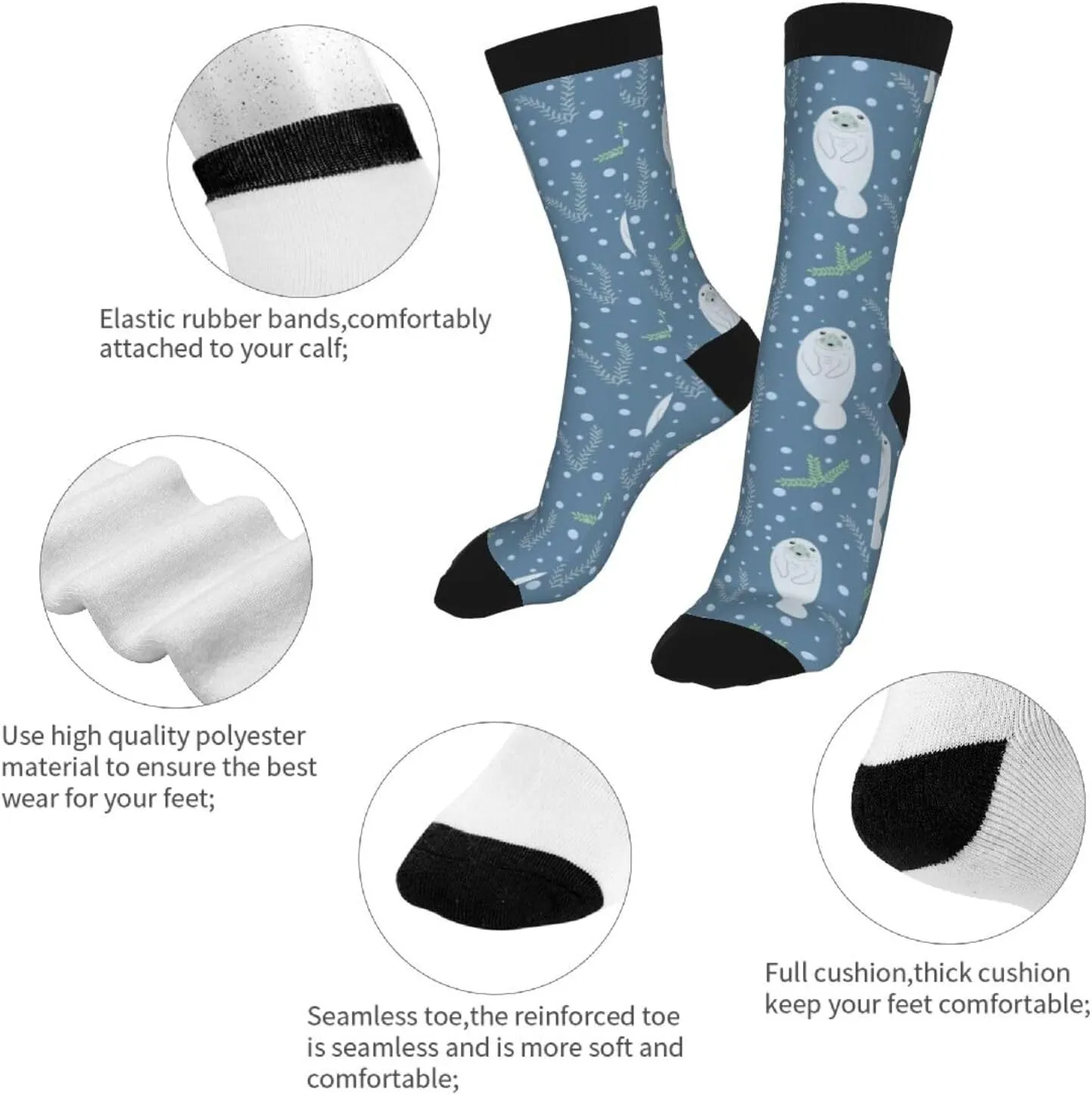 Sigouyinei Casual Funny Funky Novelty Socks For Men Women