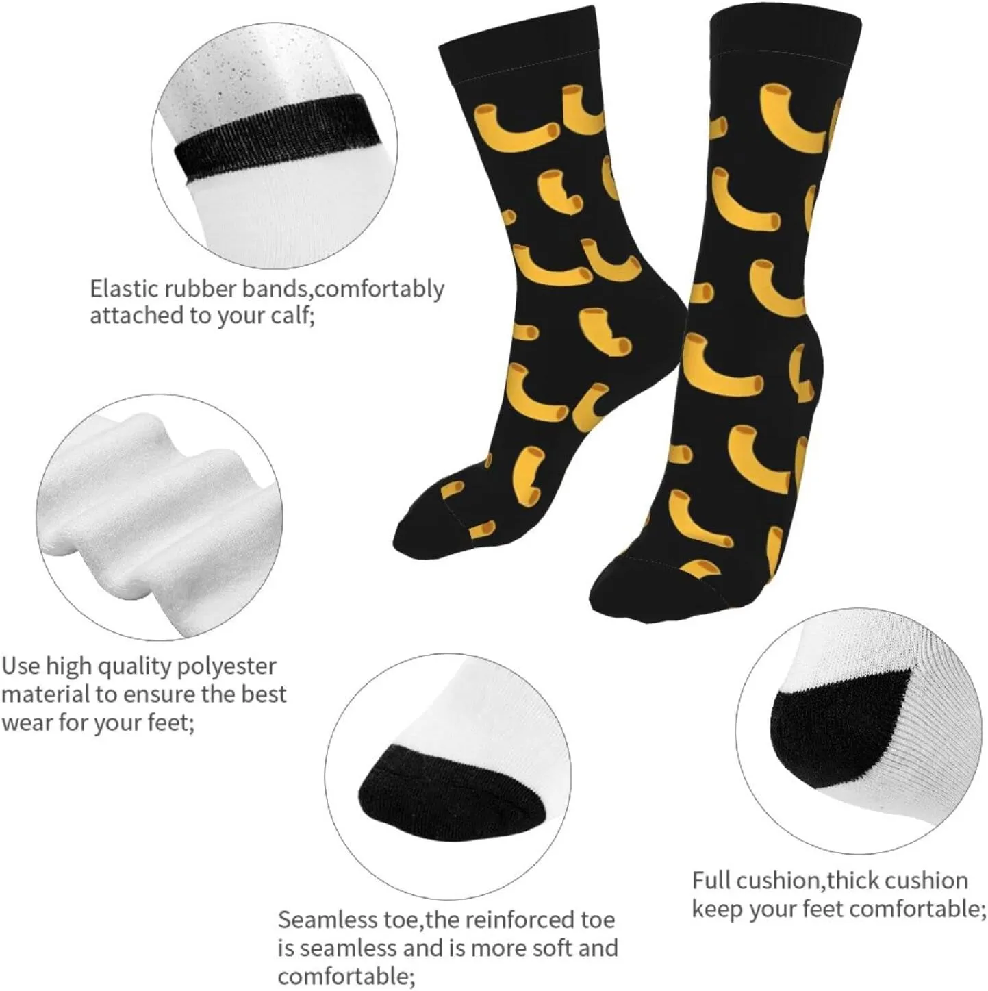 Sigouyinei Casual Funny Funky Novelty Socks For Men Women