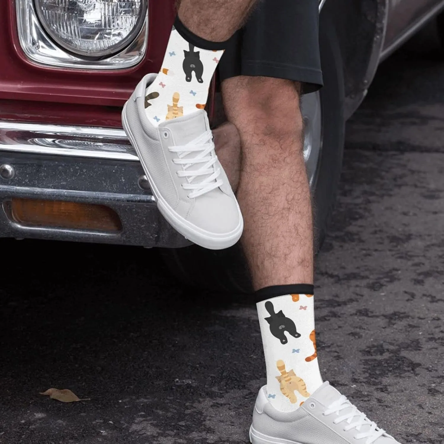Sigouyinei Casual Funny Funky Novelty Socks For Men Women