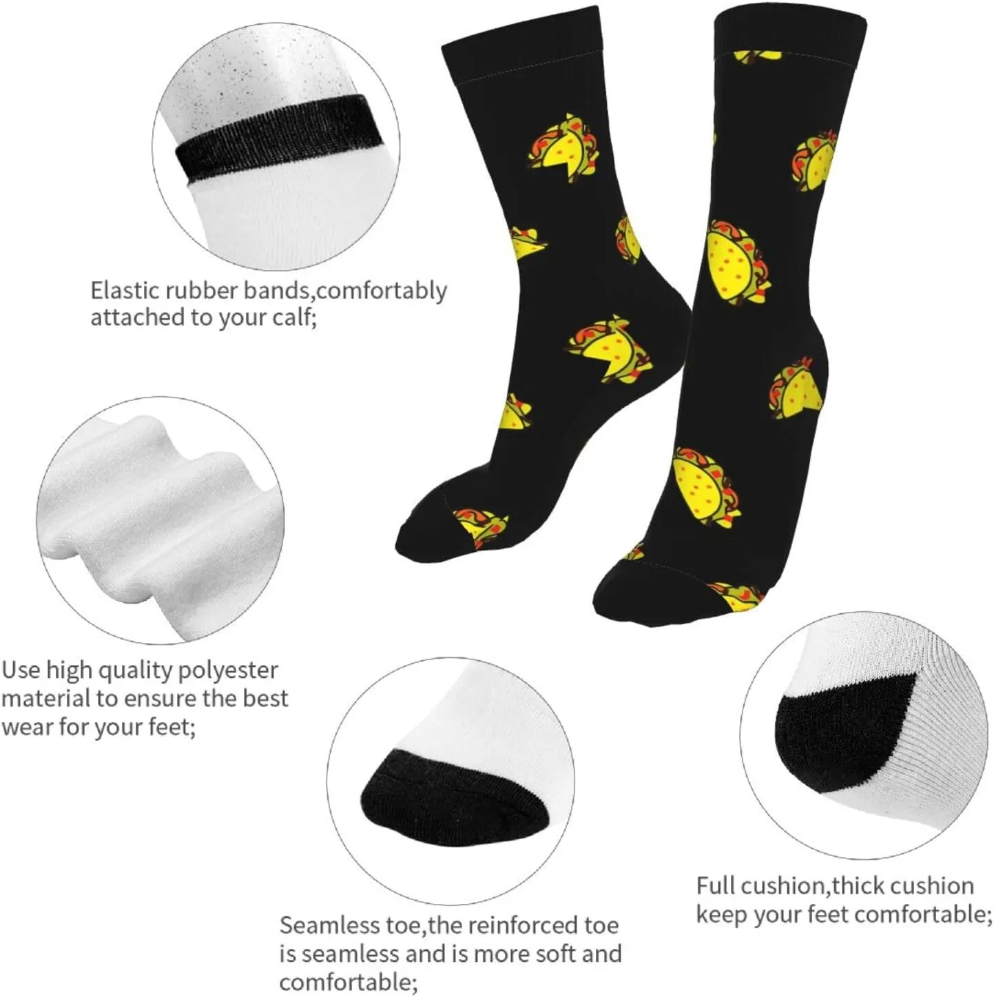 Sigouyinei Casual Funny Funky Novelty Socks Gift For Men Women