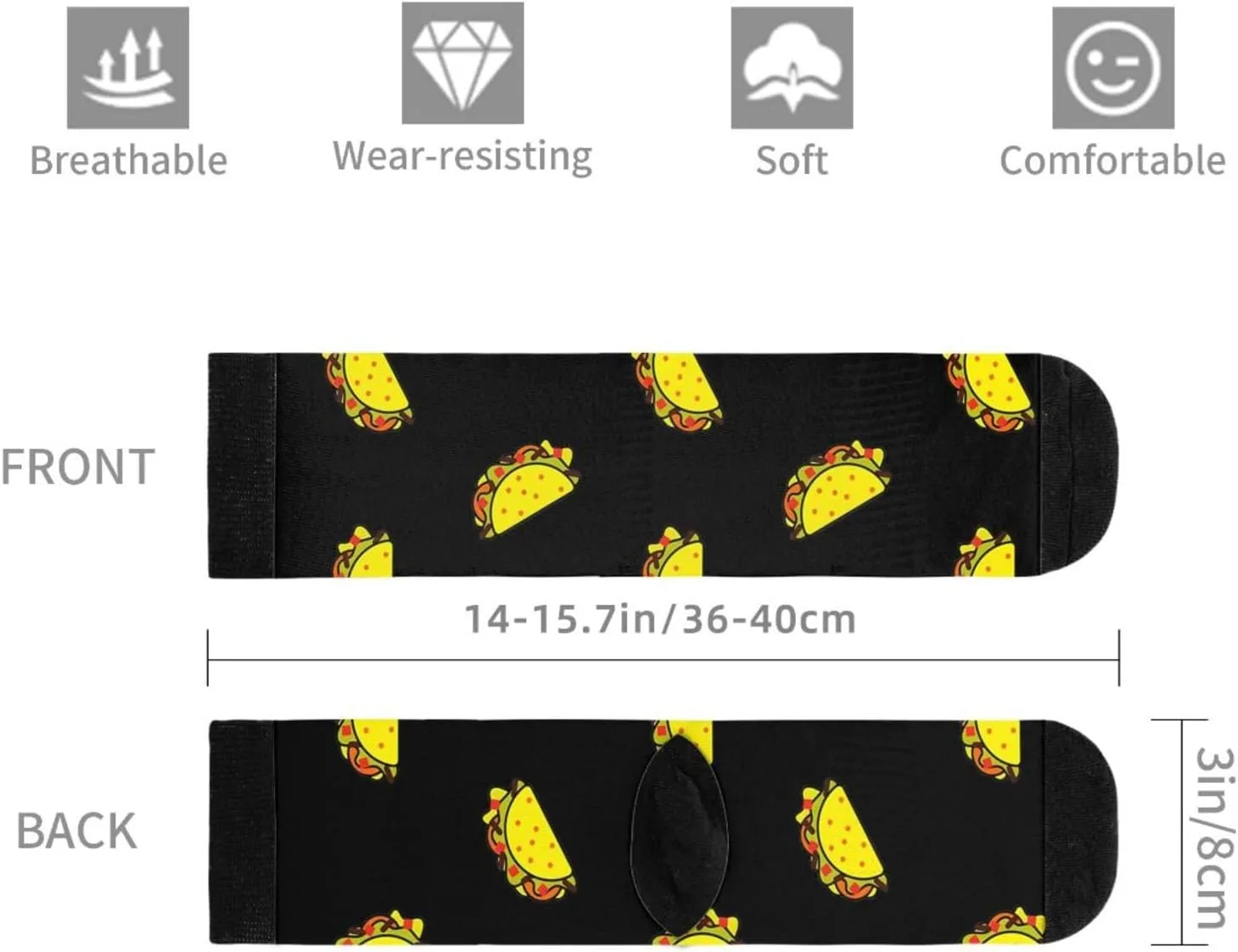 Sigouyinei Casual Funny Funky Novelty Socks Gift For Men Women