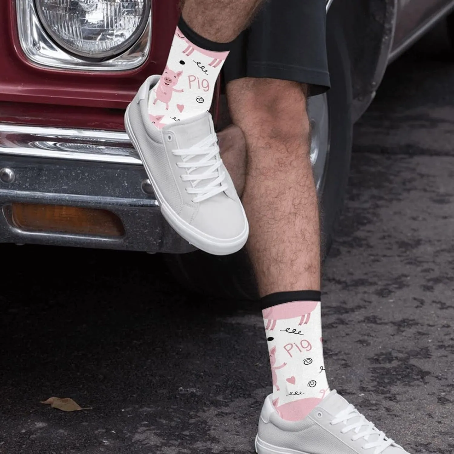 Sigouyinei Men'S Women'S Sports Fun Fancy Novelty Socks