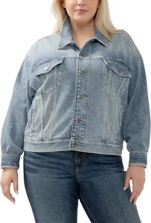 Silver Jeans Co. Women's Plus Size Denim Jacket