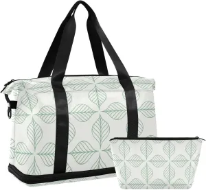 susiyo Sports Duffel Bags for Women, Green Leaves Pattern Texture Travel Duffel Bag Gym Bag with Shoes Compartment, Perfect for Travel, Gym