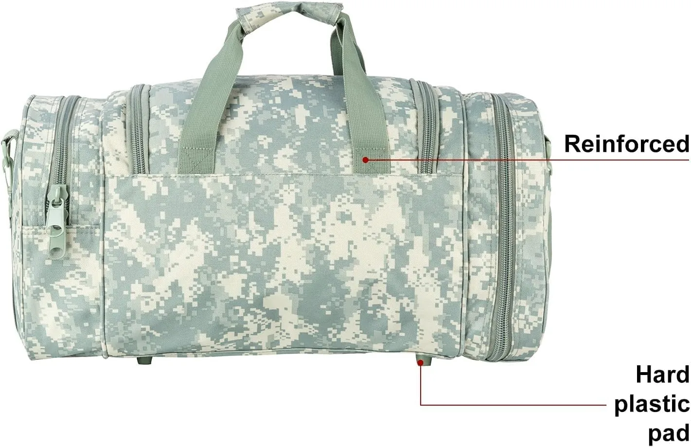 Tactical Travel Duffle Bag with Shoes Compartment Weekender Bags Carry On Overnight Bag For Men and Women Gym Sports Tote Pocket, ACU