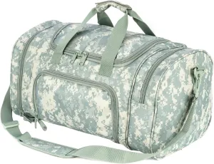 Tactical Travel Duffle Bag with Shoes Compartment Weekender Bags Carry On Overnight Bag For Men and Women Gym Sports Tote Pocket, ACU