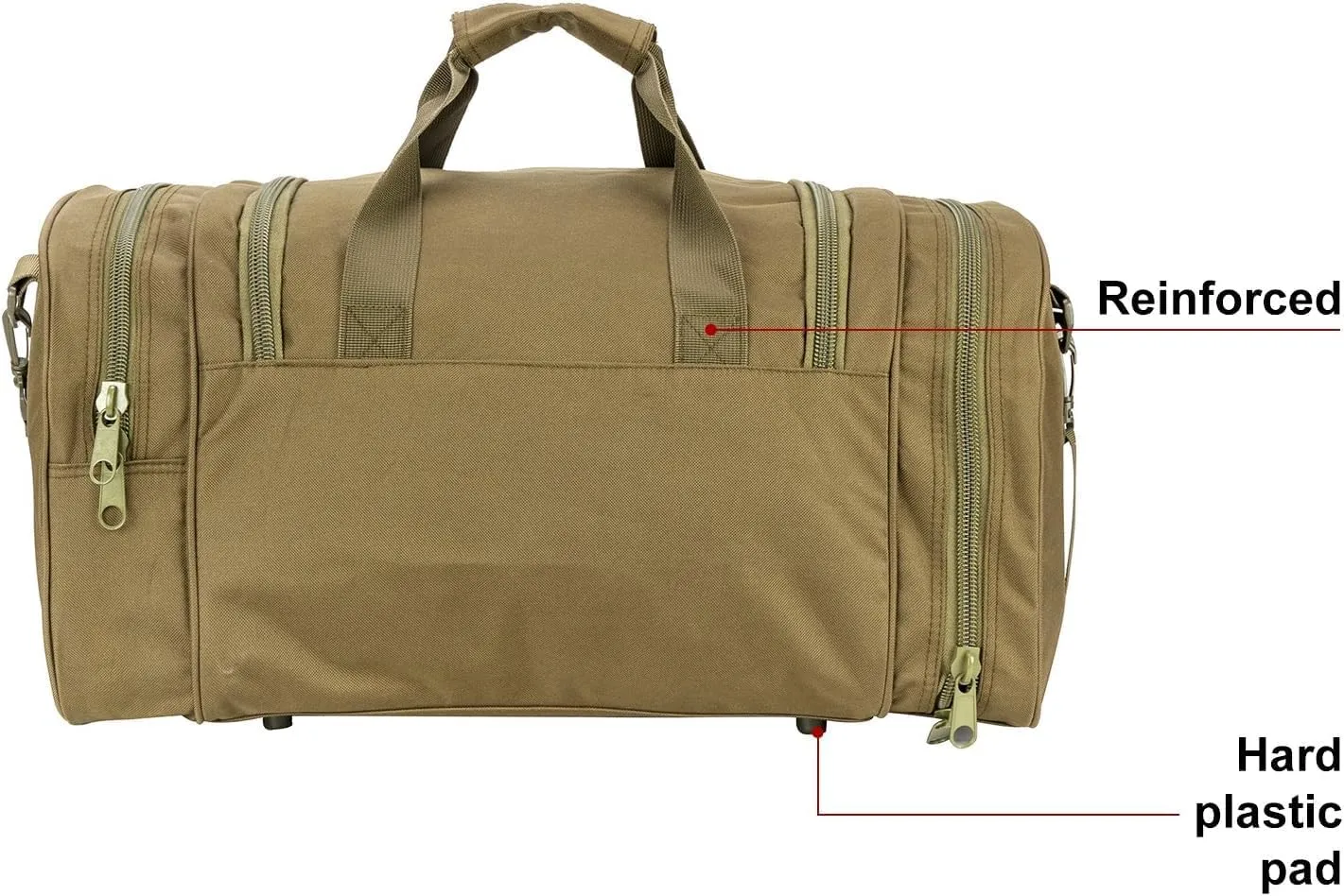 Tactical Travel Duffle Bag with Shoes Compartment Weekender Bags Carry On Overnight Bag For Men and Women Gym Sports Tote Pocket, Green