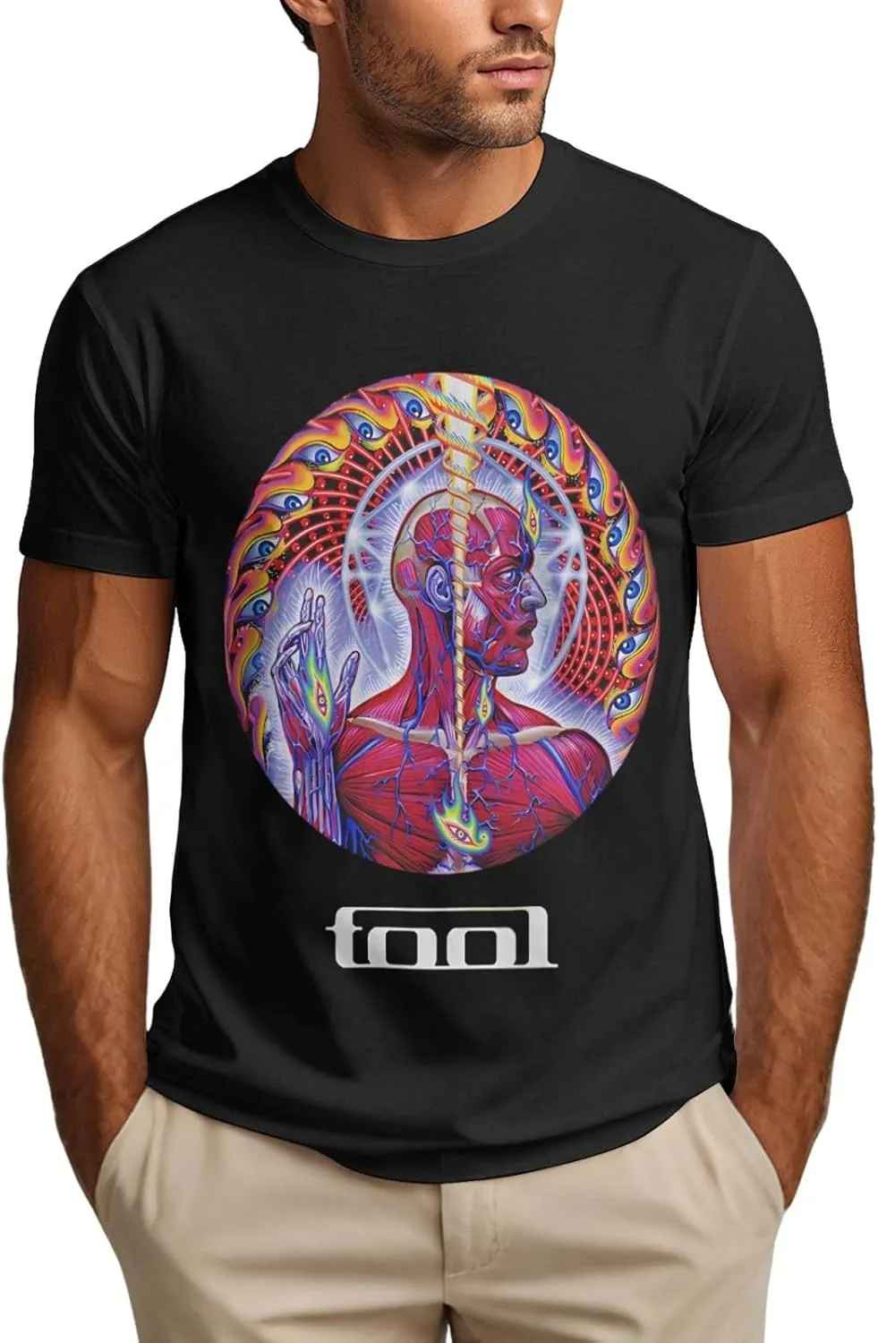 Tool 10000 Days Men Short Sleeve Tops Crewneck T Shirt Cotton Fashion Comfort Classic Graphic Casual Tee