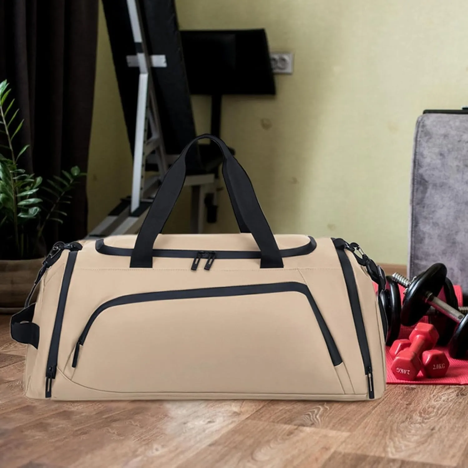 Travel Duffle Bag Bag Sports Gym Bag Travel Bag Gym Duffel Bag with Shoes Compartment Carry on Overnight Bag for Fitness