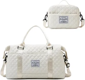 Weekender Bags for Women,Personal Item Travel Bag with Shoes Compartment,Overnight Travel Duffel Bag with Toiletry Bag,Baby Hospital Bag