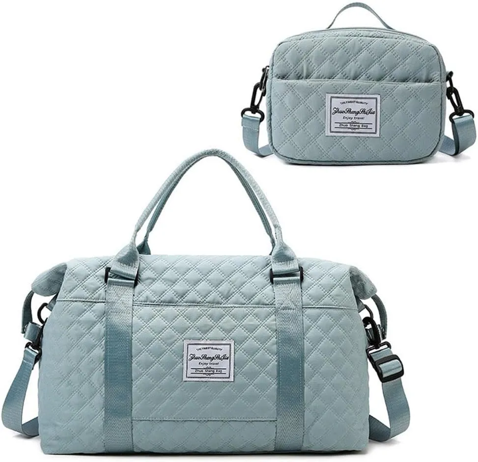 Weekender Bags for Women,Personal Item Travel Bag with Shoes Compartment,Overnight Travel Duffel Bag with Toiletry Bag,Baby Hospital Bag
