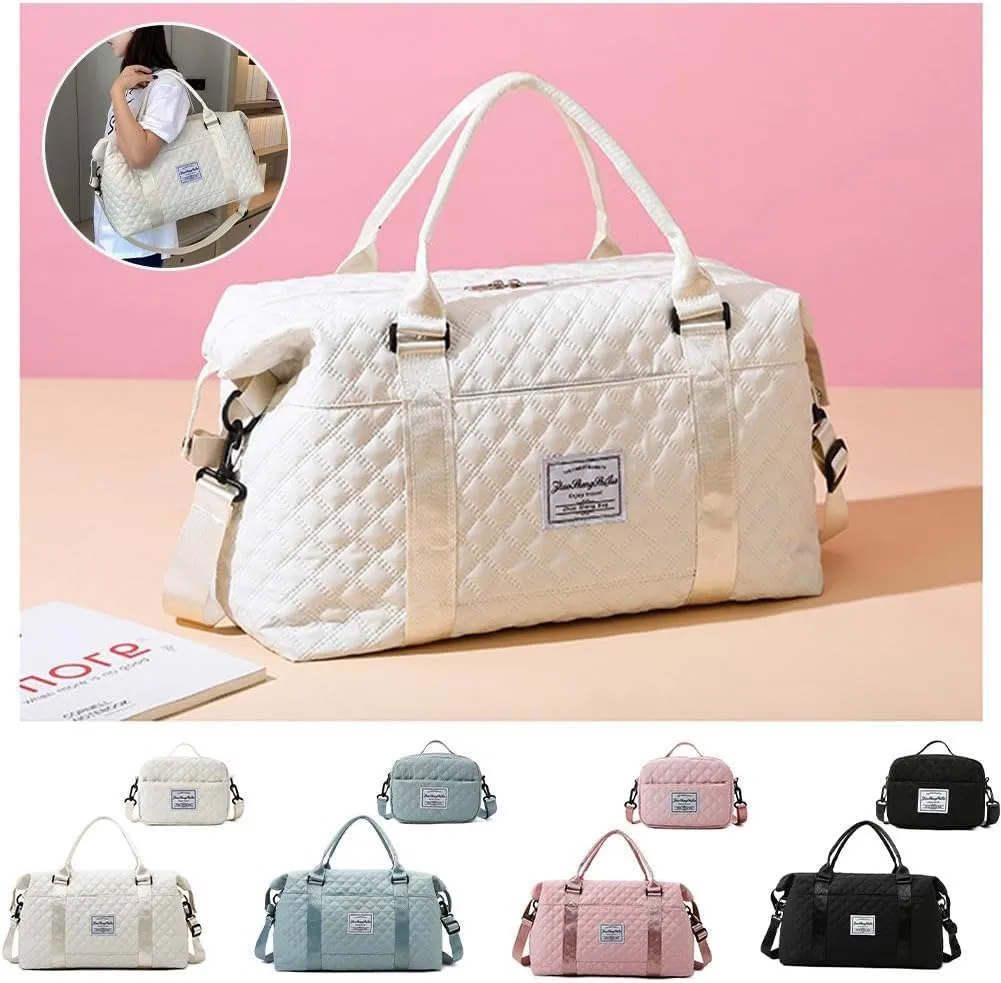 Weekender Bags for Women,Personal Item Travel Bag with Shoes Compartment,Overnight Travel Duffel Bag with Toiletry Bag,Baby Hospital Bag