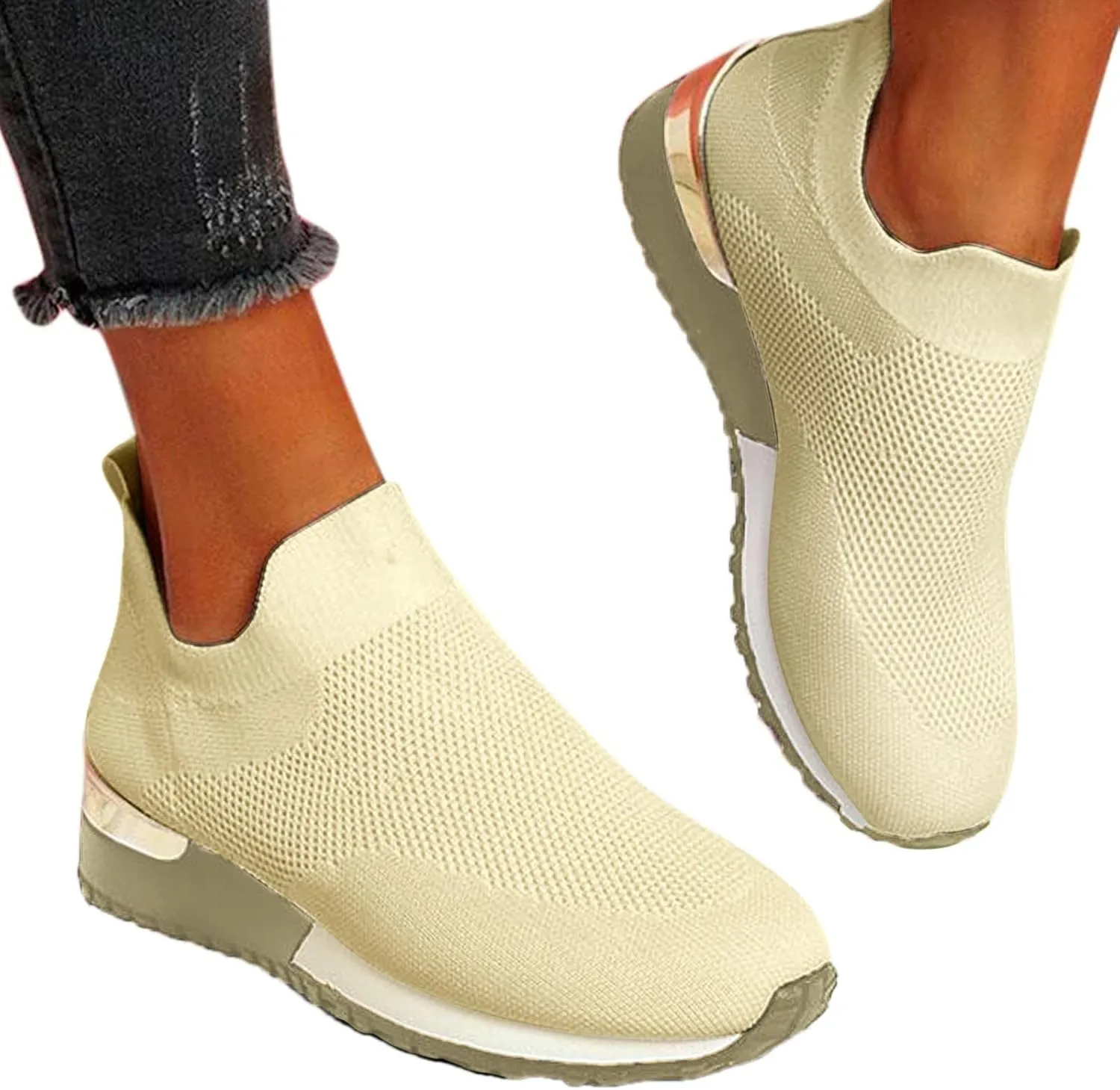 Women's Fashion Sneaker Non Slip Lace Up Comfort Women's Work or Walking Sneakers Tennis Shoes Women Sports Loafer Women Running Sneakers Men