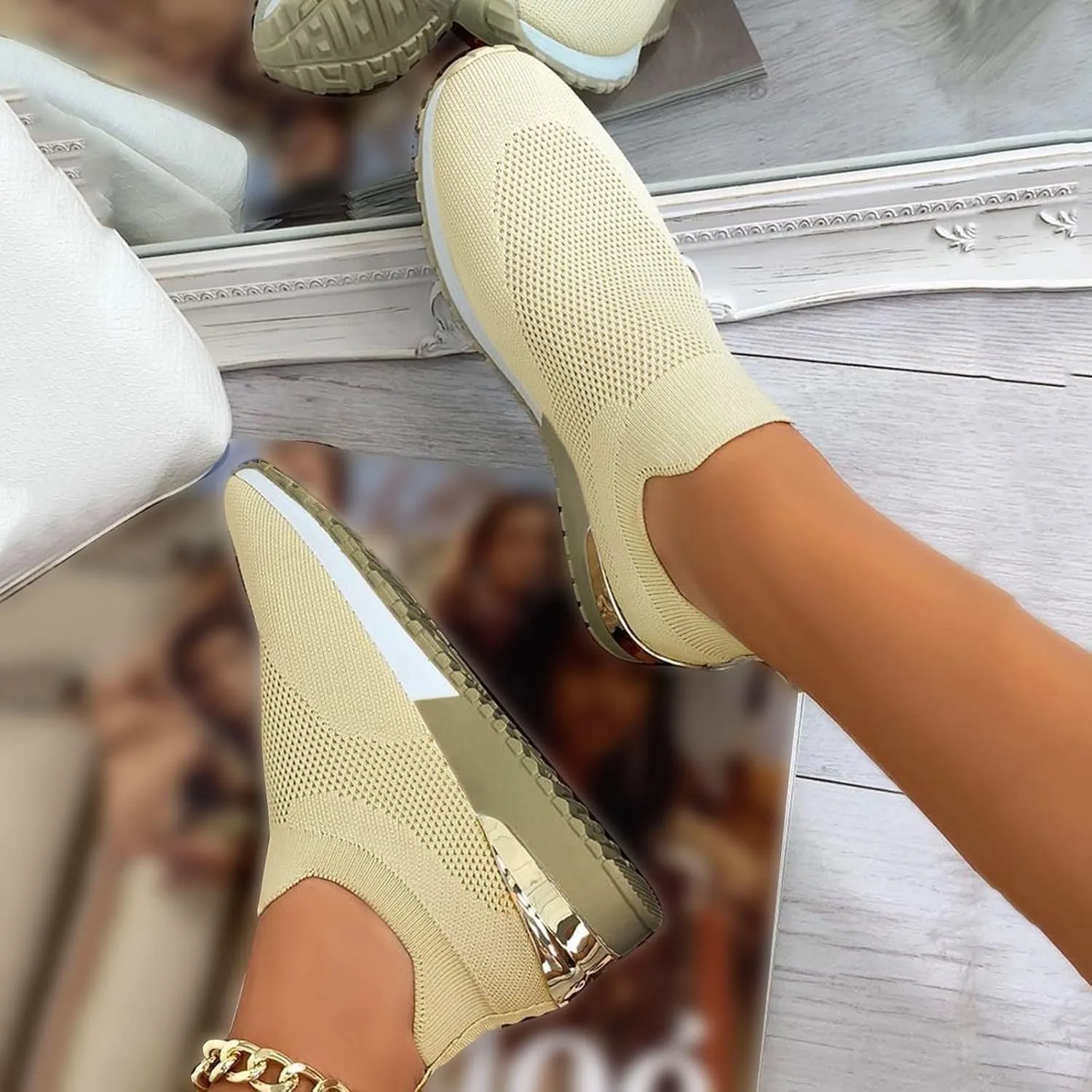 Women's Fashion Sneaker Non Slip Lace Up Comfort Women's Work or Walking Sneakers Tennis Shoes Women Sports Loafer Women Running Sneakers Men