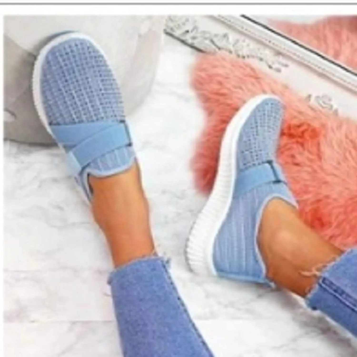 Women's Fashion Sneaker Womens Walking Shoes Slip On Fashion Platform Tennis Shoes Winter Loafers for Women Black Platform Sneakers for Women