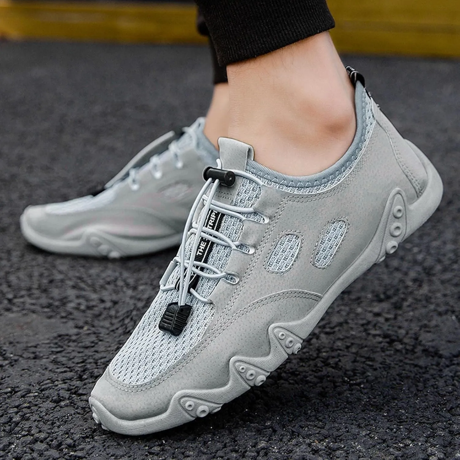 Women's Fashion Sneaker Womens Walking Shoes Slip On Fashion Tennis Shoes Mens Orthopedic Loafers for Women with Arch Support Women Black Sneakers