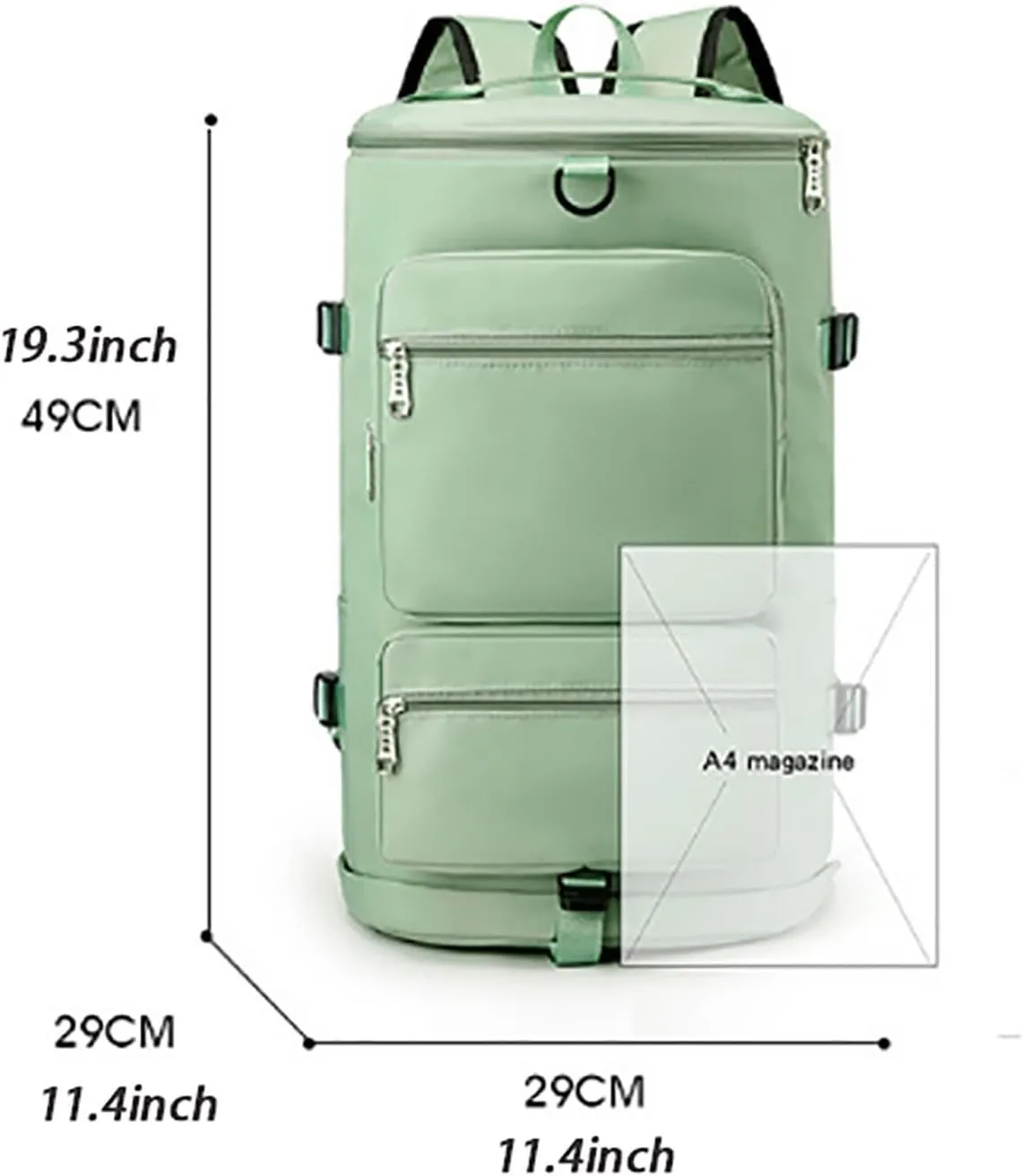 Womens Mens Sports Gym Bag Duffle Bag,Travel Duffel Bag with Shoes Compartment, Shoulder Weekender Overnight Bag for Women and Men,I