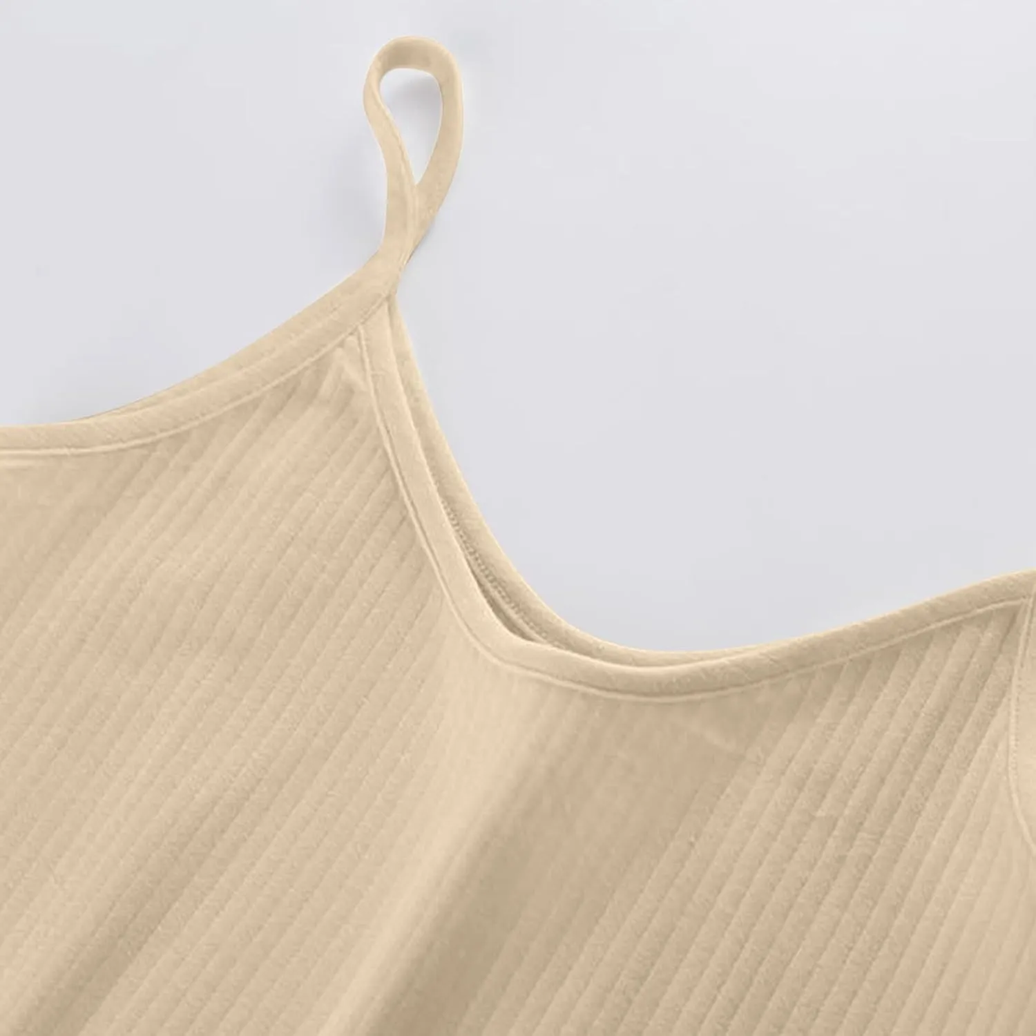 Women's Sleeveless Tank Top Slim-Fit Knit V-Neck Layering Cami Shirts Casual Vest Blouse Basic Tees Undershirts