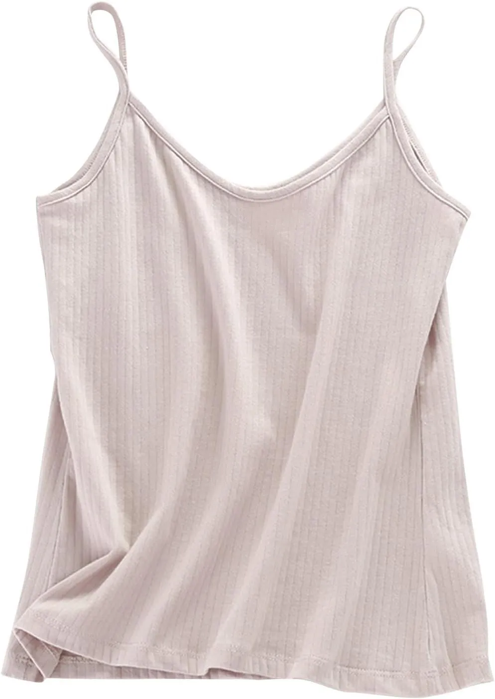 Women's Sleeveless Tank Top Slim-Fit Knit V-Neck Layering Cami Shirts Casual Vest Blouse Basic Tees Undershirts