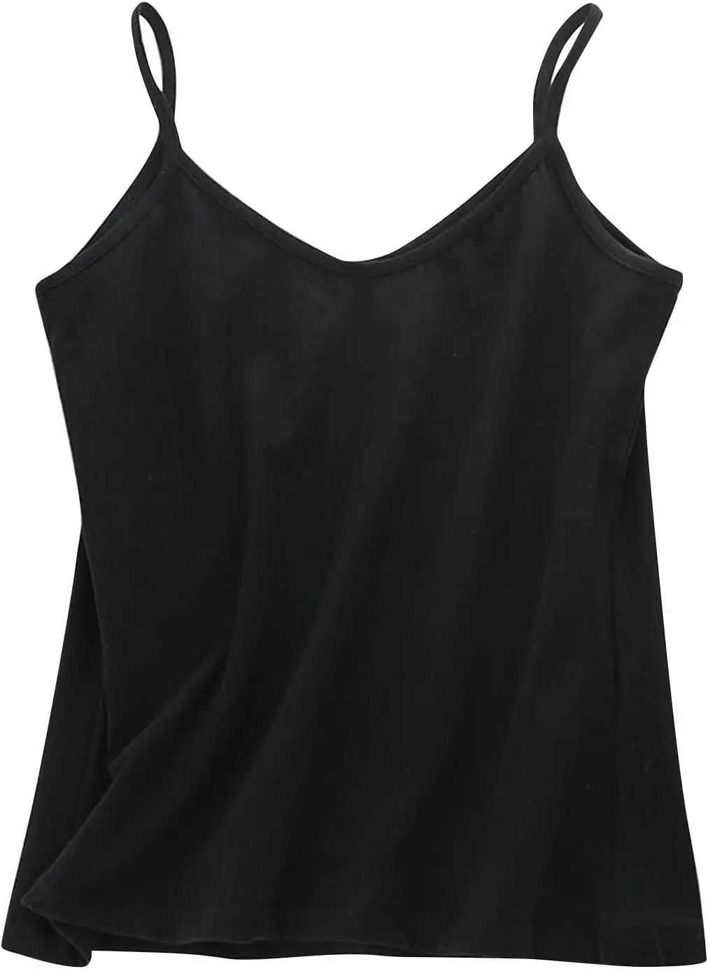 Women's Sleeveless Tank Top Slim-Fit Knit V-Neck Layering Cami Shirts Casual Vest Blouse Basic Tees Undershirts