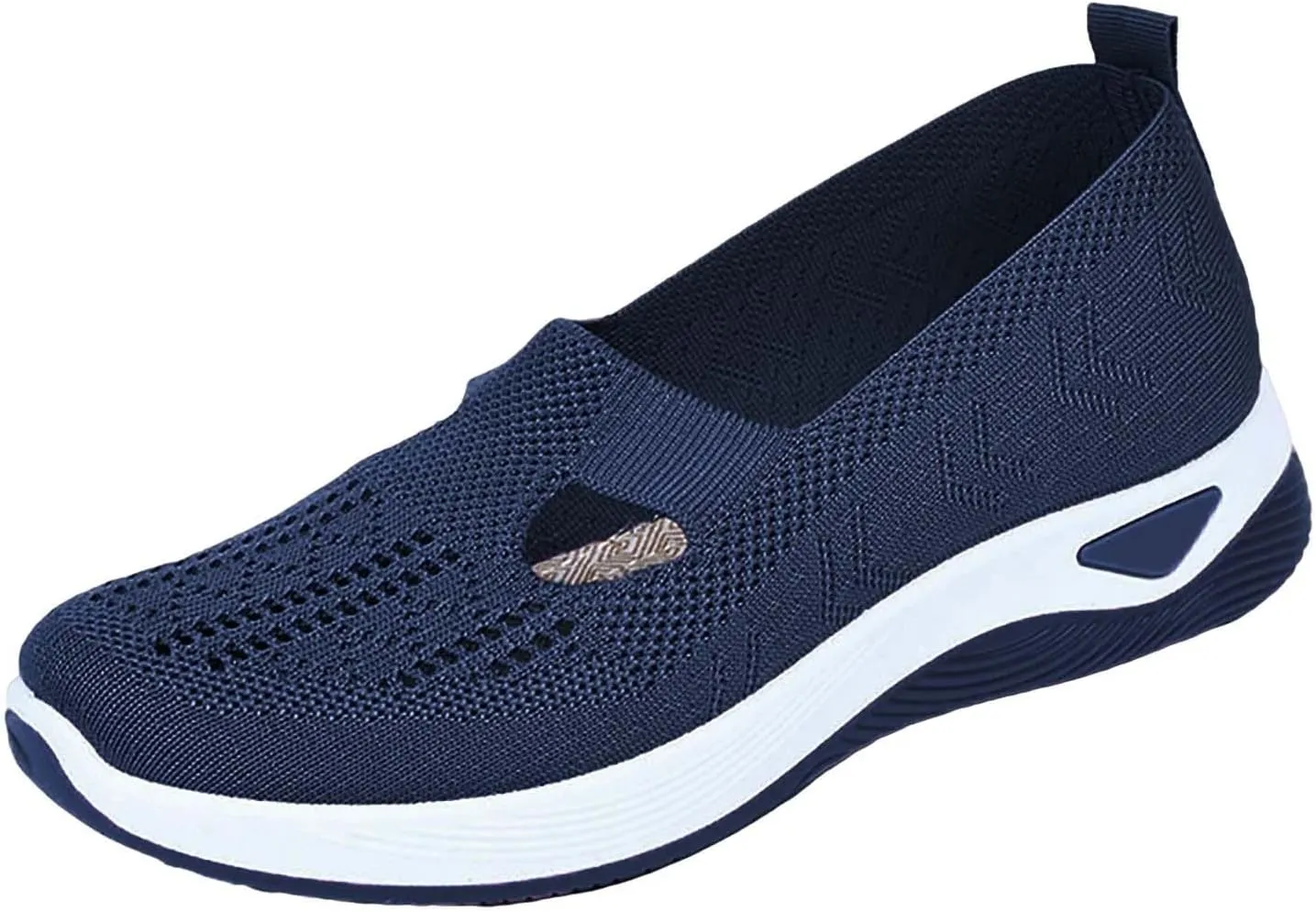 Women's Woven Orthopedic Breathable Soft Sole Running Shoes for Men Comfort Men's Casual Shoes Platform Sneakers Brown Tennis Shoe White Loafers