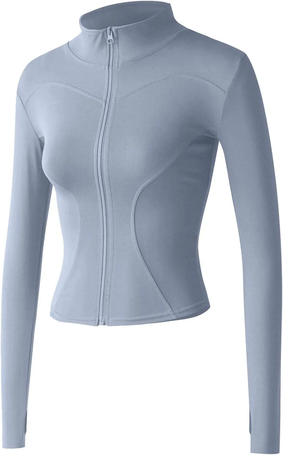 Women's Yoga Activewear Zipper Front Sports Tops Long Sleeve Sports Cropped Tops Women Jacket