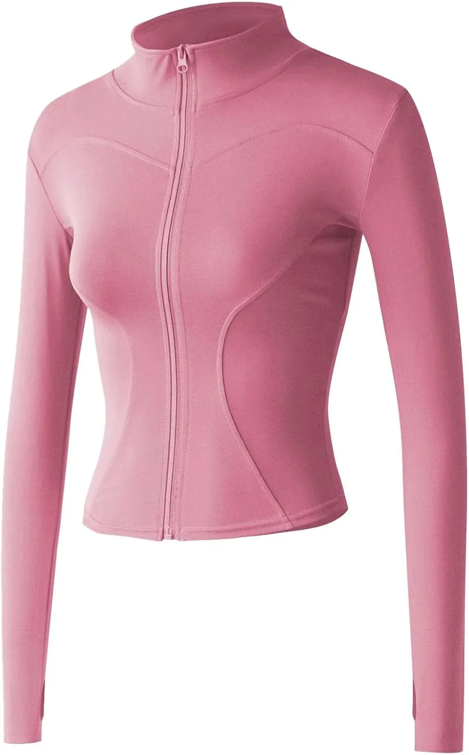 Women's Yoga Activewear Zipper Front Sports Tops Long Sleeve Sports Cropped Tops Women Jacket