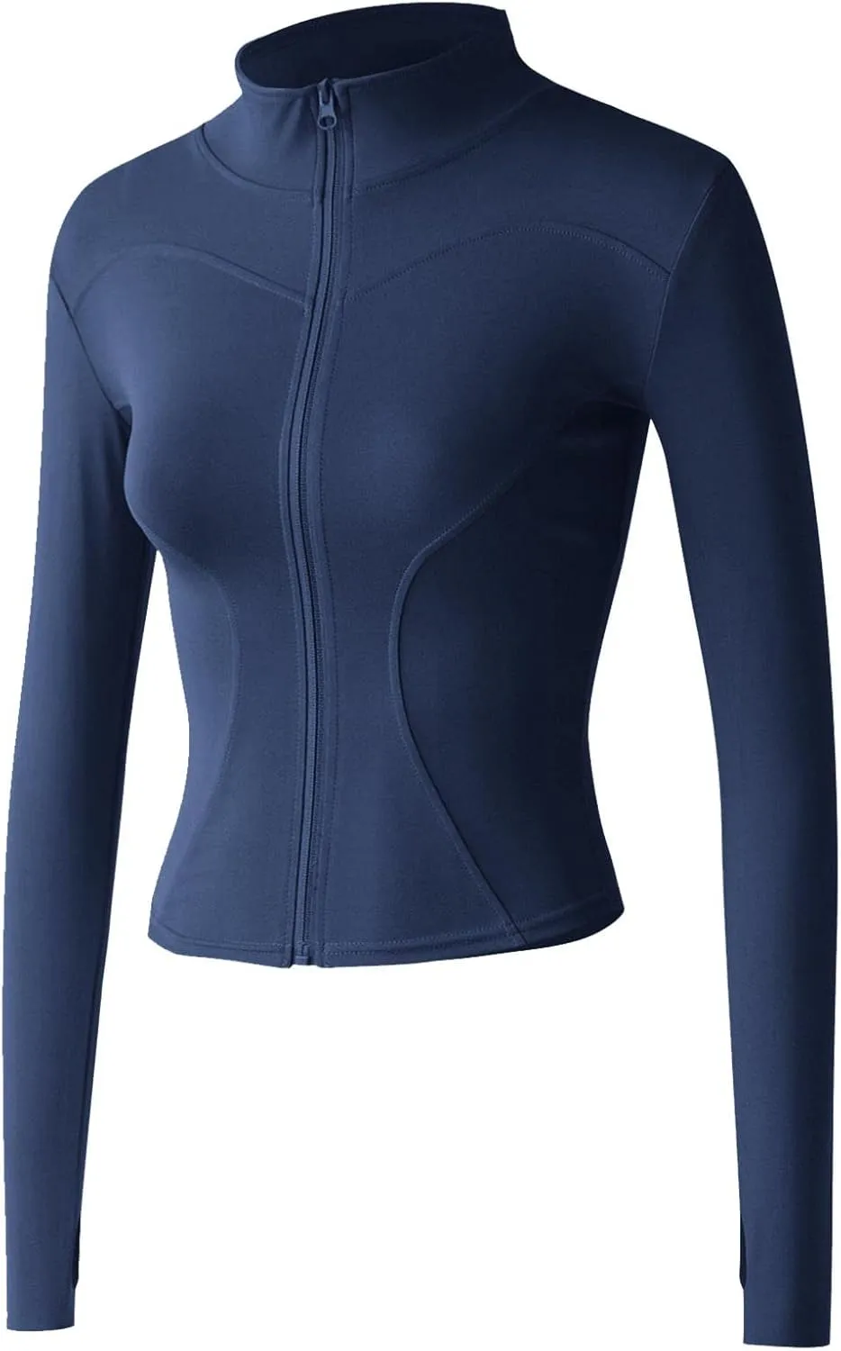 Women's Yoga Activewear Zipper Front Sports Tops Long Sleeve Sports Cropped Tops Women Jacket