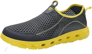 ZXWFOBEY Men-Women LoaferFlats Breathable Mesh Shoes Sailing Up Beach Water Shoes Quick Drying Aqua Trainers Casual Shoes