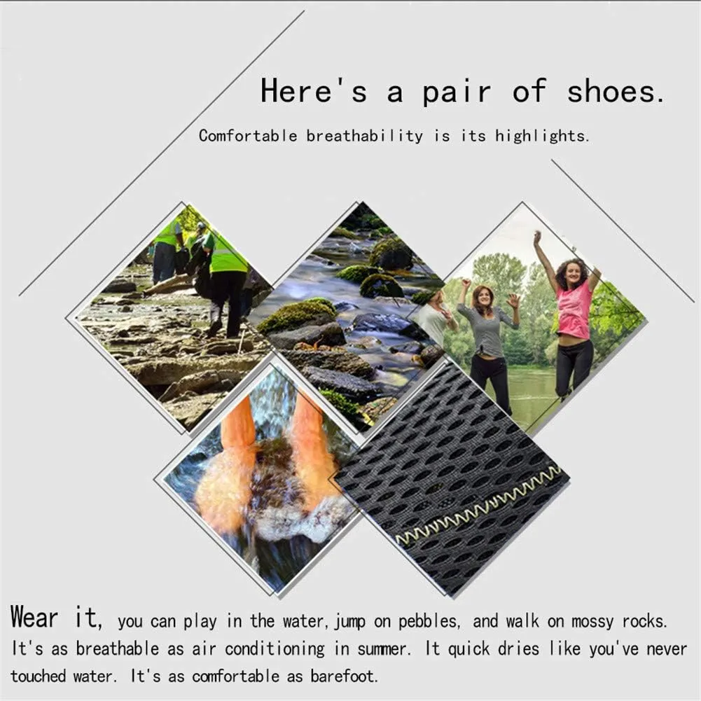 ZXWFOBEY Men-Women LoaferFlats Breathable Mesh Shoes Sailing Up Beach Water Shoes Quick Drying Aqua Trainers Casual Shoes