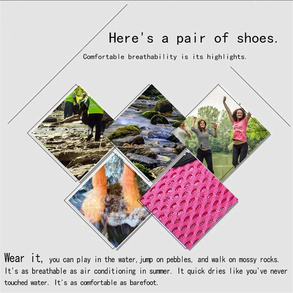 ZXWFOBEY Men-Women LoaferFlats Breathable Mesh Shoes Sailing Up Beach Water Shoes Quick Drying Aqua Trainers Casual Shoes
